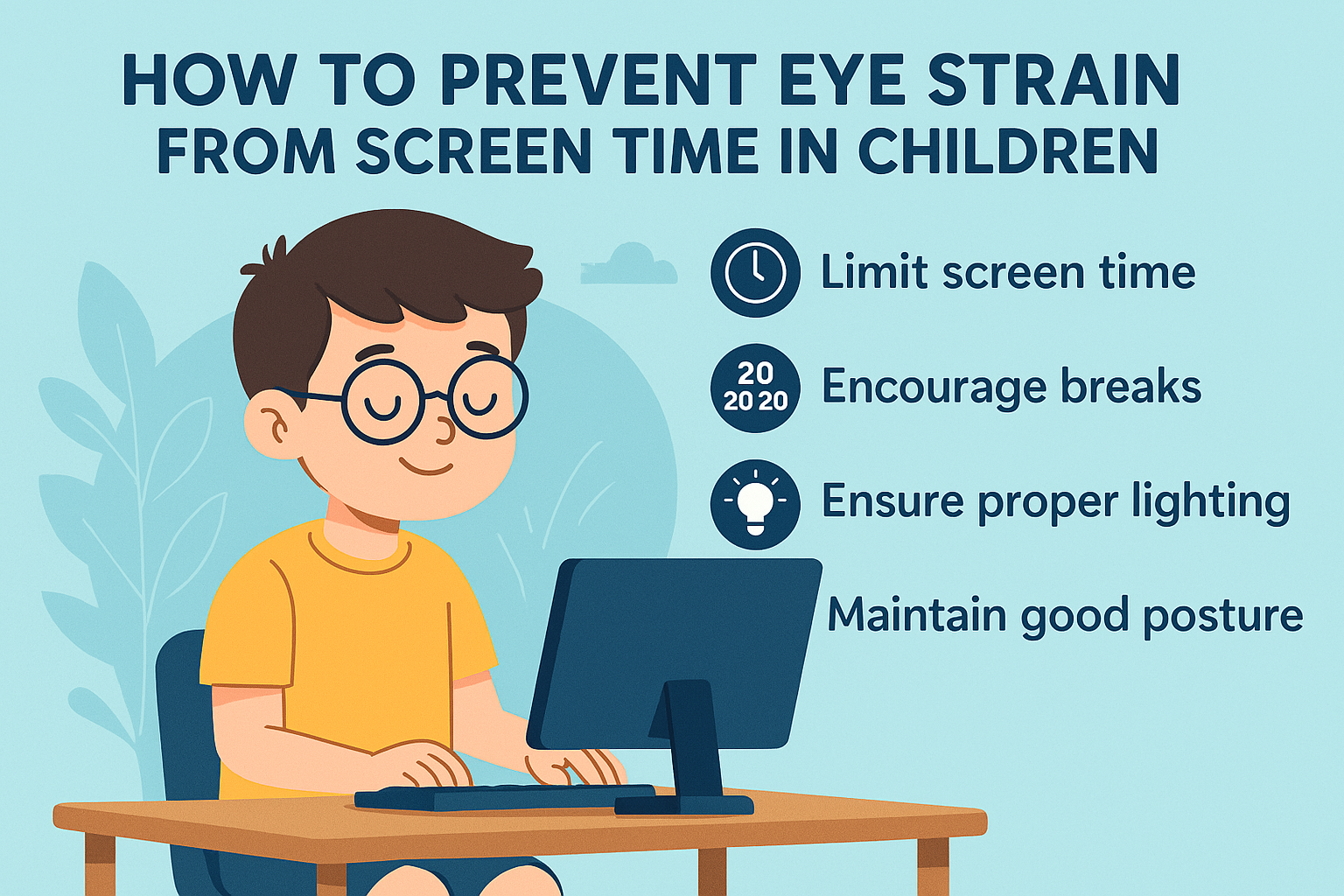 How To Prevent Eye Strain From Screen Time In Children Healthevoke